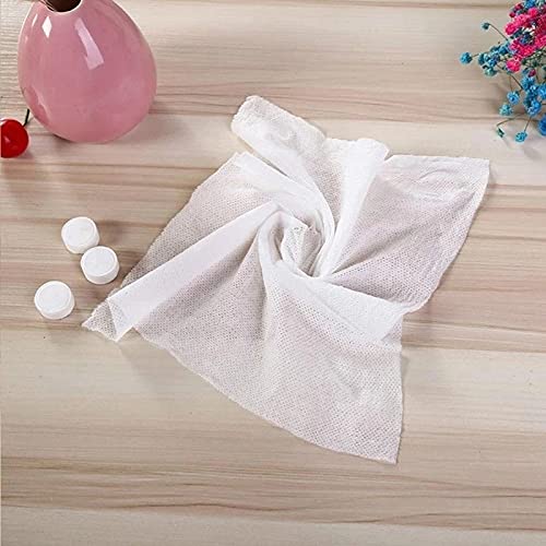 Lot De 500 Serviettes Compressées En Coton - 20 X 22 Cm Dépliées - Pour Voyage, Camping, Usage Quotidien