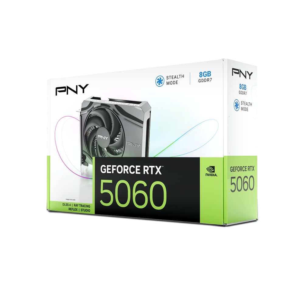 PNY Nvidia Geforce Rtx 5060 8 GB GDDR7 karta graficzna 3840 rdzenie Cuda 2280 MHz Cor