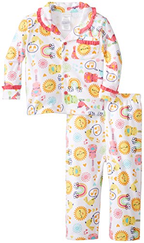 ABSORBA Baby Girls' Girls' Rock N Roll Coat Pajama, White, 24 Months