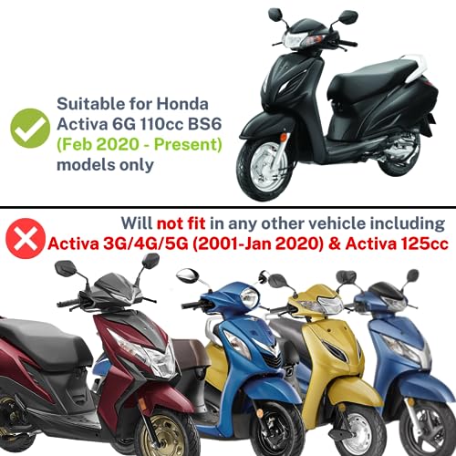 FIBERA Front Fabric Basket ONLY Compatible with Activa 6G 110cc BS6