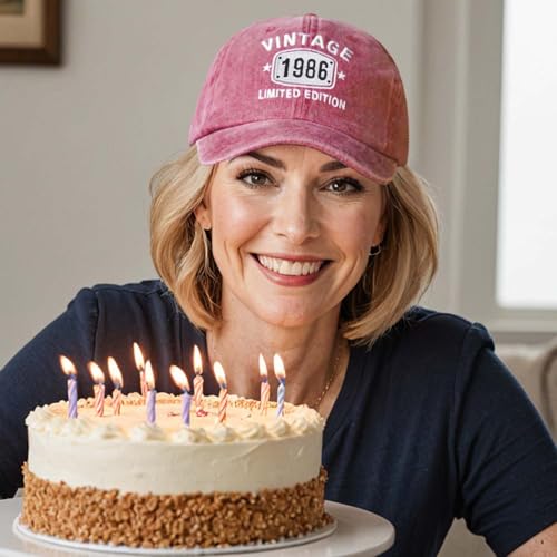 Image of 40th Birthday Gifts for Men Women Hats 1985 Vintage Hat 40 Embroidered Baseball Cap