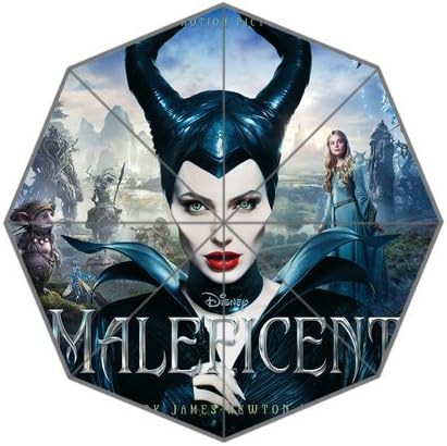 HomieProduct Maleficent Custom Rain Umbrella Waterproof Auto Foldable Umbrella Travel Umbrella Best Gifts