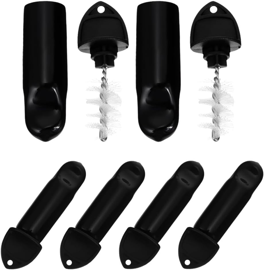 12pcs Beer Tap Plug Set Keg Tap Plug Brushes With Dust Cap Long Cleaning Brush Draft Beer Faucet Stoppers Cleaner For Restaurant Home Party Bar