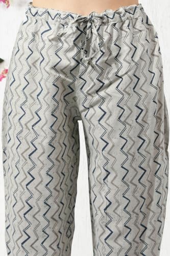 Image of MIRCHI FASHION Pure Cotton Straight Kurta Set for Women with Pant | Printed Kurta Pant Set | Ethnic Office Wear Kurta Set with Trouser