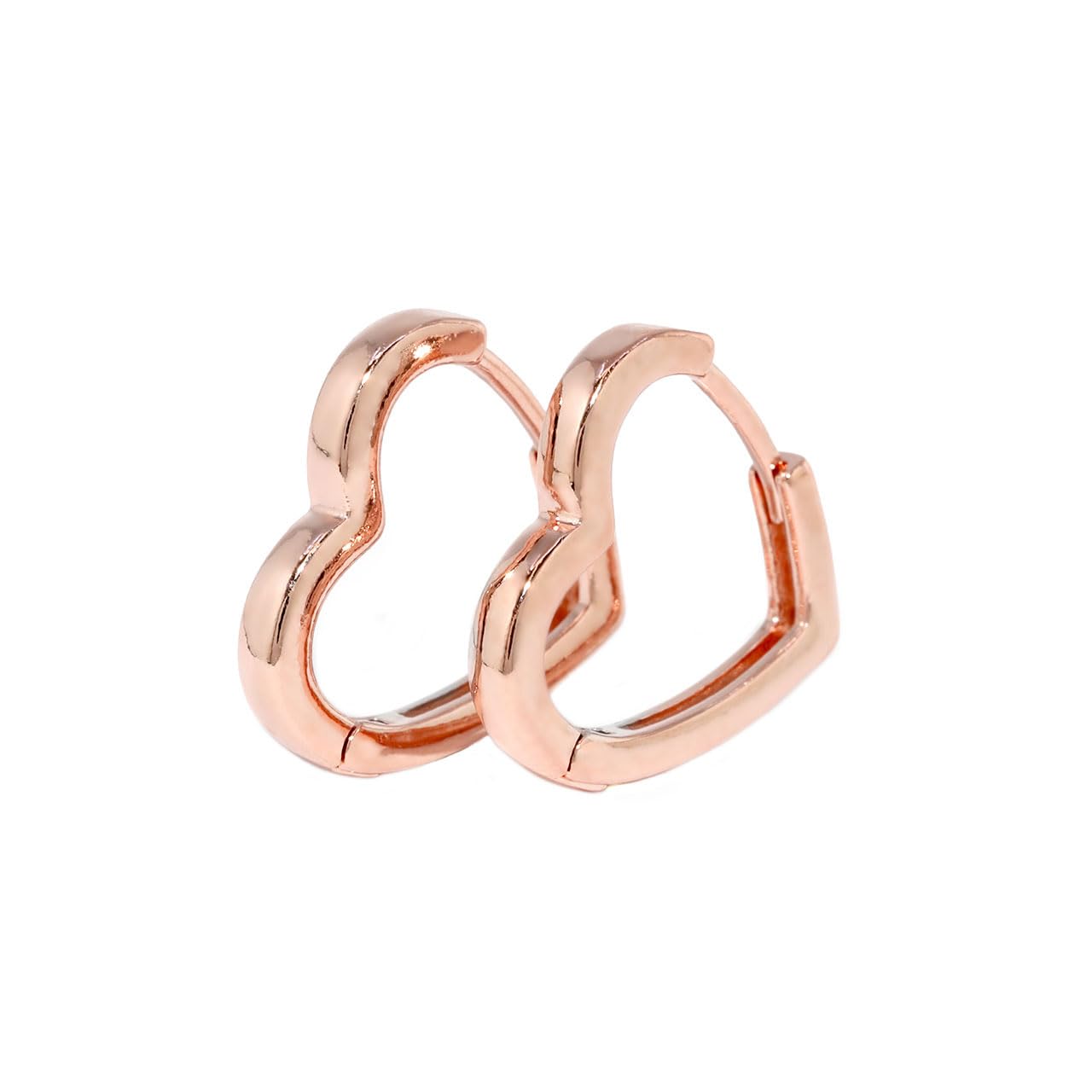 [凛りん] ピアス ハート レディース フープ リング シンプル 両耳用 2個セット