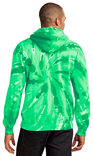 Port & Company Men's Essential Tie Dye Pullover Hooded Sweatshirt 3XL Purple3