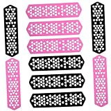 NULYLU Hair Stylist Accessories: 10 Pack Heatproof Perm Plates Heat-blocking for Barbers Odor- Random