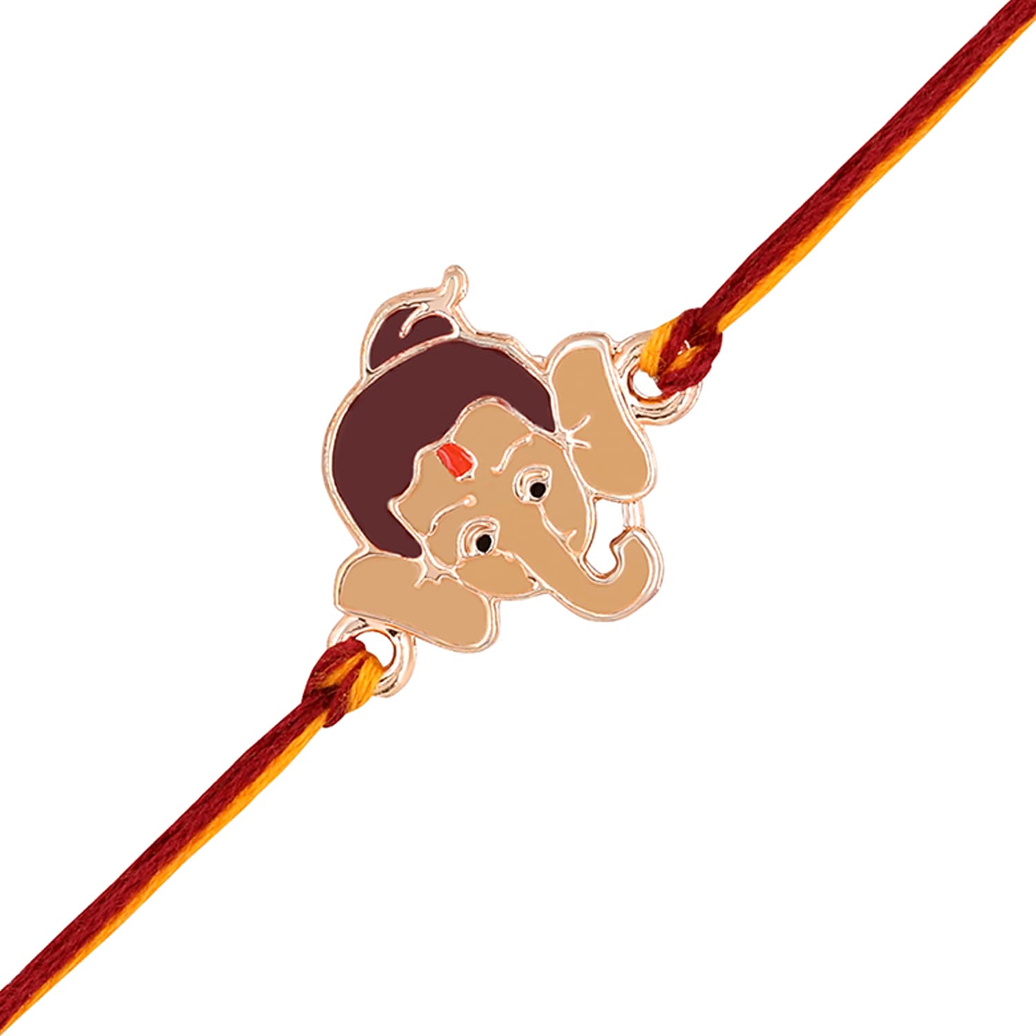 Mahi Rose Gold Plated Meena Work Childerns Favourite Bal Ganesha Rakhi for Kids (RA1100669Z) (B0B468RJ33) Amazon Price History, Amazon Price Tracker
