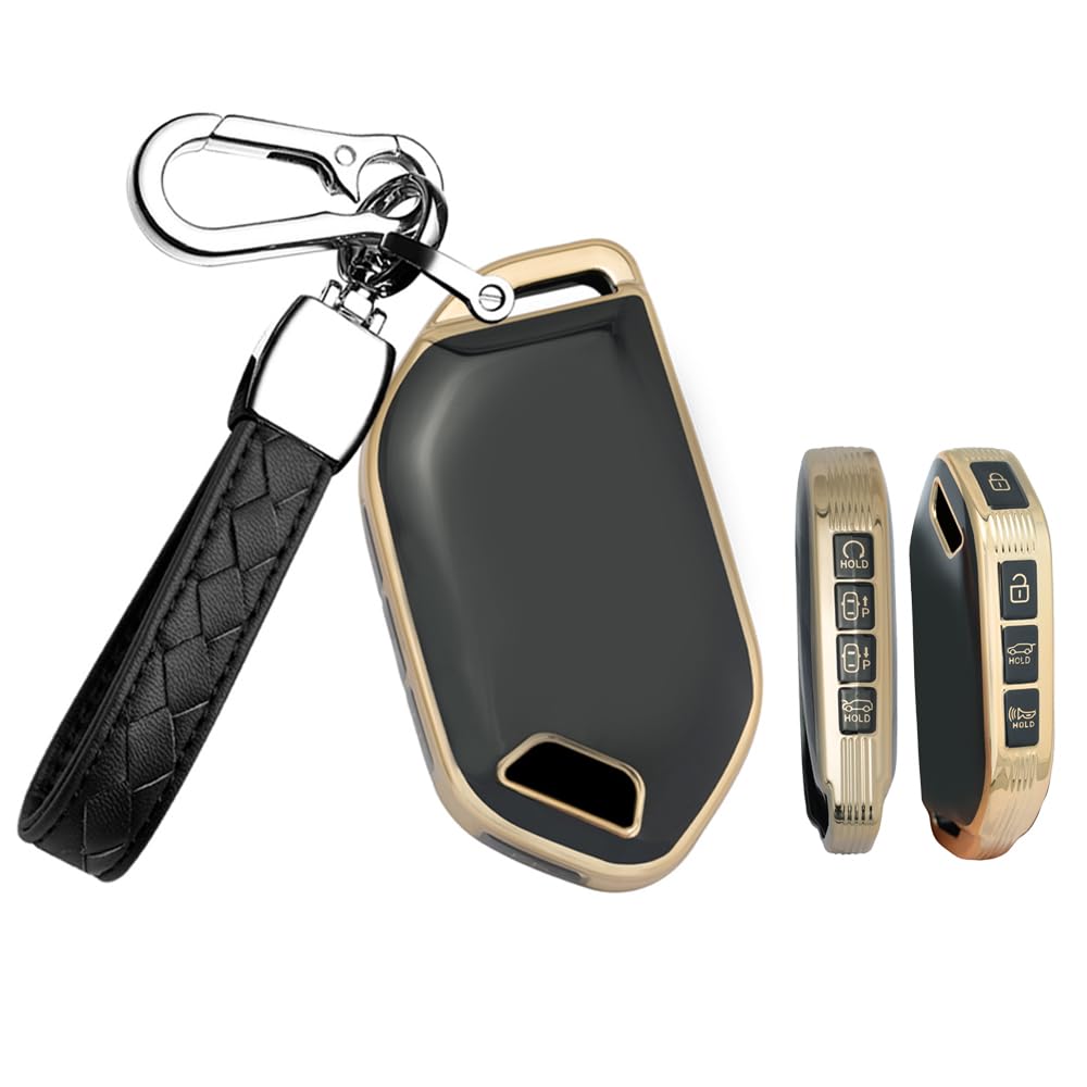Sleutelhoes, autosleutel, hoes, sleutelhanger, geschikt voor Kia EV3