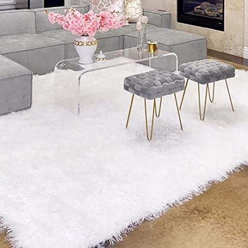 Tapete Well Woven Kuki Shag Blanco Ultra Suave 160x221 cm miniatura 6
