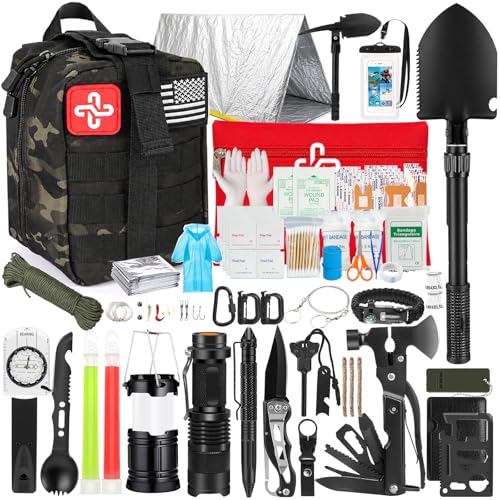 250Pcs Survival Gear First Aid Kit with Bag