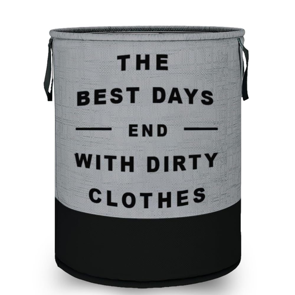 LAXIS® Laundry Bag for Clothes Non Woven 45L Heavy Duty Laundry Basket for Clothes, Dirty Laundry Basket, Washing Storage Basket, Toy Storage Basket for Bedroom - Grey