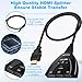 Imagen de Yeecka HDMI Splitter Switch HDMI 4K@60Hz Aluminio Conmutador Bidireccional 3 Entrada a 1 Salida Soporta 4K 3D 1080P HDCP2