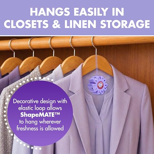 Arm & Hammer OdorBusterz ShapeMATE™, Lavender Flower, 4 Count – Decorative Odor Eliminator for Small Spaces - image 2
