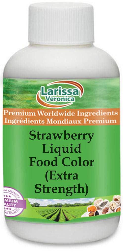 Strawberry Liquid Food Color (Extra Strength) (8 oz, ZIN: 528323) - 3 Pack