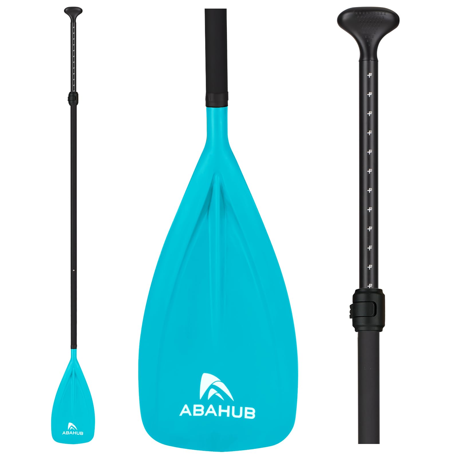 Abahub SUP Paddles - 3 Piece Adjustable Stand up Paddle - Lightweight Oar for Paddleboard, Aluminum Alloy PU Coated Shaft 68" - 84", Black/Blue/Green/Orange/Red/Yellow Plastic Nylon Blade โ image 1