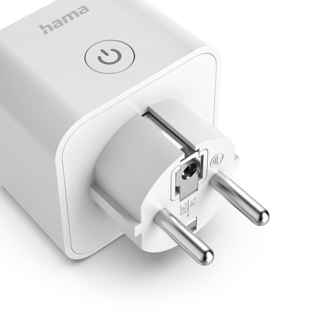 Hama Gniazdko Wi-Fi, 3-pak (z Matter Smart Home, uniwersalne, sterowane Wi-Fi gniazdko z aplikacją i sterowaniem głosowym, jako programator czasowy, 3680 W)