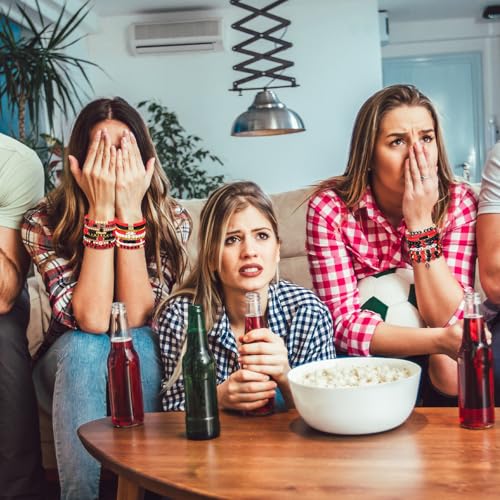 36 Pcs Football Game Day Heishi Bracelets for Women Spirit Day Accessories Stackbale Clay Bracelets Beaded Stretch Bracelet Football Mom Accessories Outfits Jewelry Gifts4