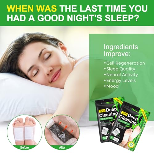 2 in 1 30PCS Foot Pads, Natural Bamboo Vinegar Ginger Powder Foot Pads3