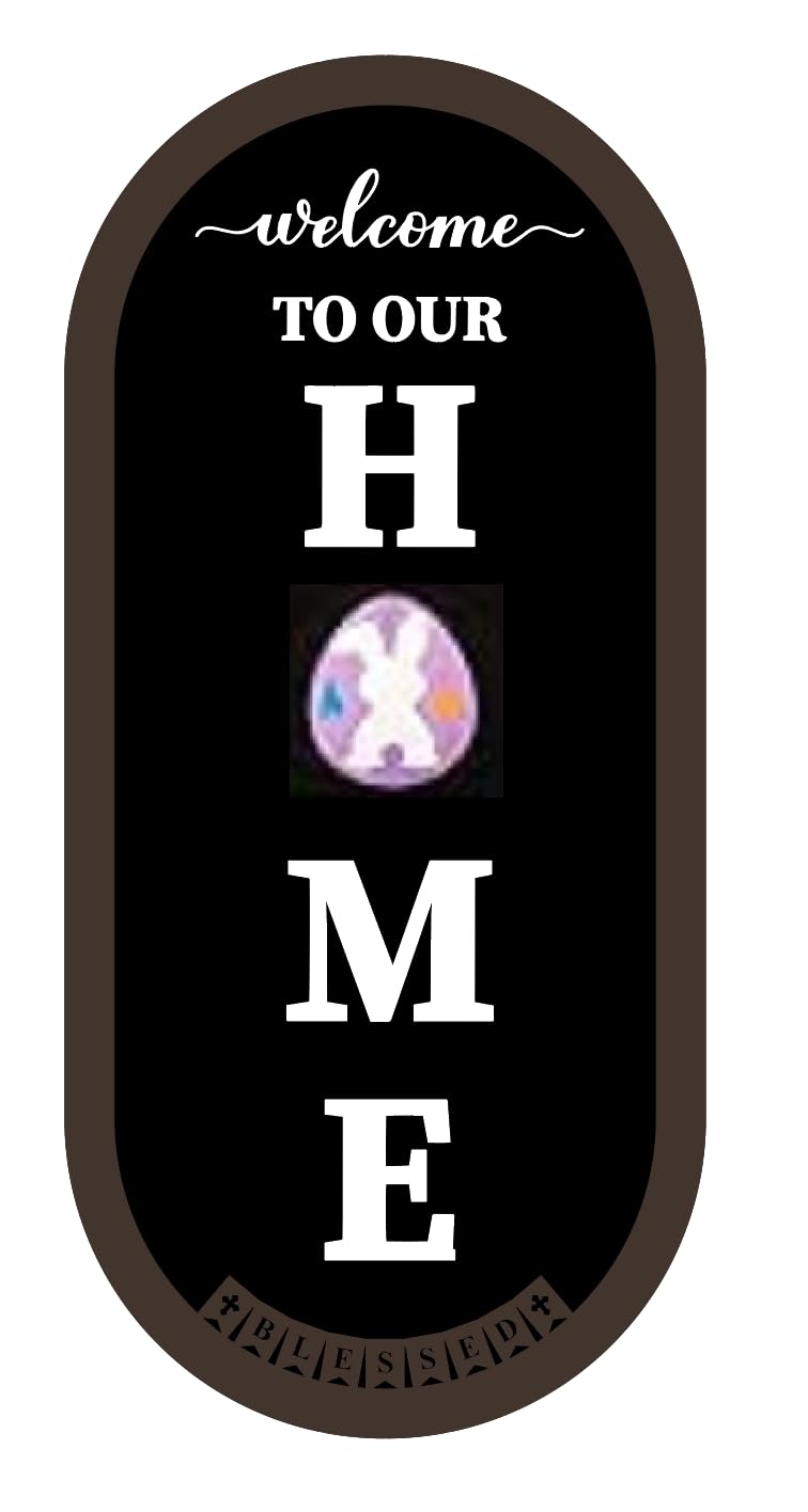 17" Interchangeable Seasonal Welcome Sign Front Door Decoration