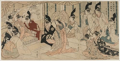 Poster Chevaux Kitagawa Utamaro 58 x 90 cm pour habiller un mur vide