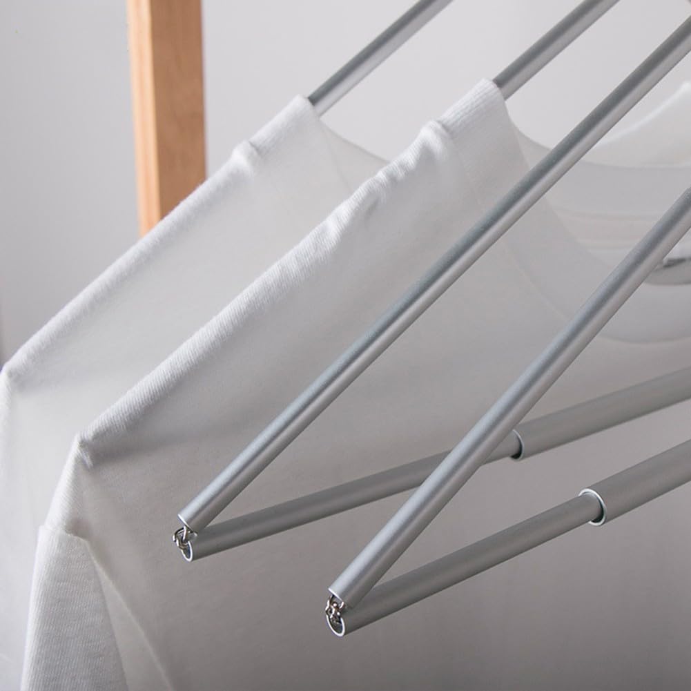 Paquete de 3 perchas de viaje portátiles de aluminio, ligeras, plegables, ahorran espacio, para el hogar, hotel, viajes de negocios y lavandería
