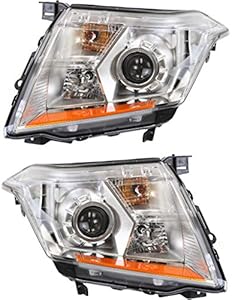For Cadillac SRX Headlight Assembly 2010-2013 Pair Driver and Passenger Side | Halogen | CAPA Certified | GM2502345 + GM2503345
