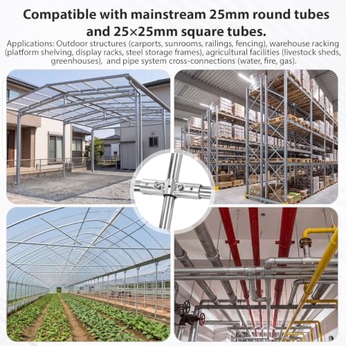 Flutesan 20 Sets Pipe Connector Galvanized Clamp, Fits 3/4" Emt Conduit — 사진 5