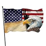 American Flag 3x5 Ft Bald Eagle Constitution And Statue Of Liberty, Freedom Patriotism Flags 4th of
