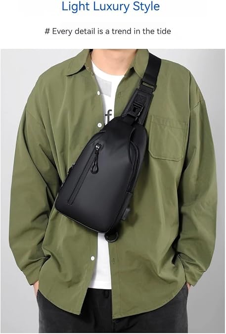 Shoulder Bag Fashionable Large Capacity Waterproof Lightweight Leisure Soft Comfortable Crossbody Bag