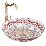 Rea Perú Lavabo sobre Encimera Lavabo de baño 40 x 40 x 11,5 cm Cerámica (Dibujo)