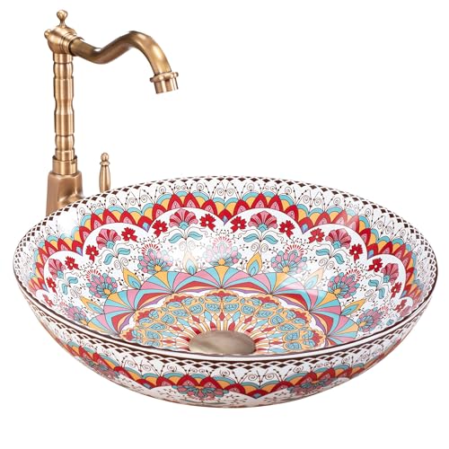 Rea Lavabo Da Appoggio Peru Lavandino Bagno 400 X 400 X 115 Mm Ceramica (Altro) - 3