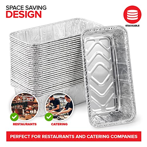 Stock Your Home 2 Lb Aluminum Foil Mini Loaf Pans (30 Pack) Disposable Small Loaf Pan – 2 Pound Baking Tin Liners, Perfect To Bake Cakes, Bread Loaves, And Meat - 8.5 X 4.5 X 2.5 #TOP3