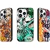3D iPh 15 pro Case Anime Motion Anime Phone Case Shockproof Soft TPU Anti-Scratch Non-Slip Japanese Manga Case for iPh 15 pro