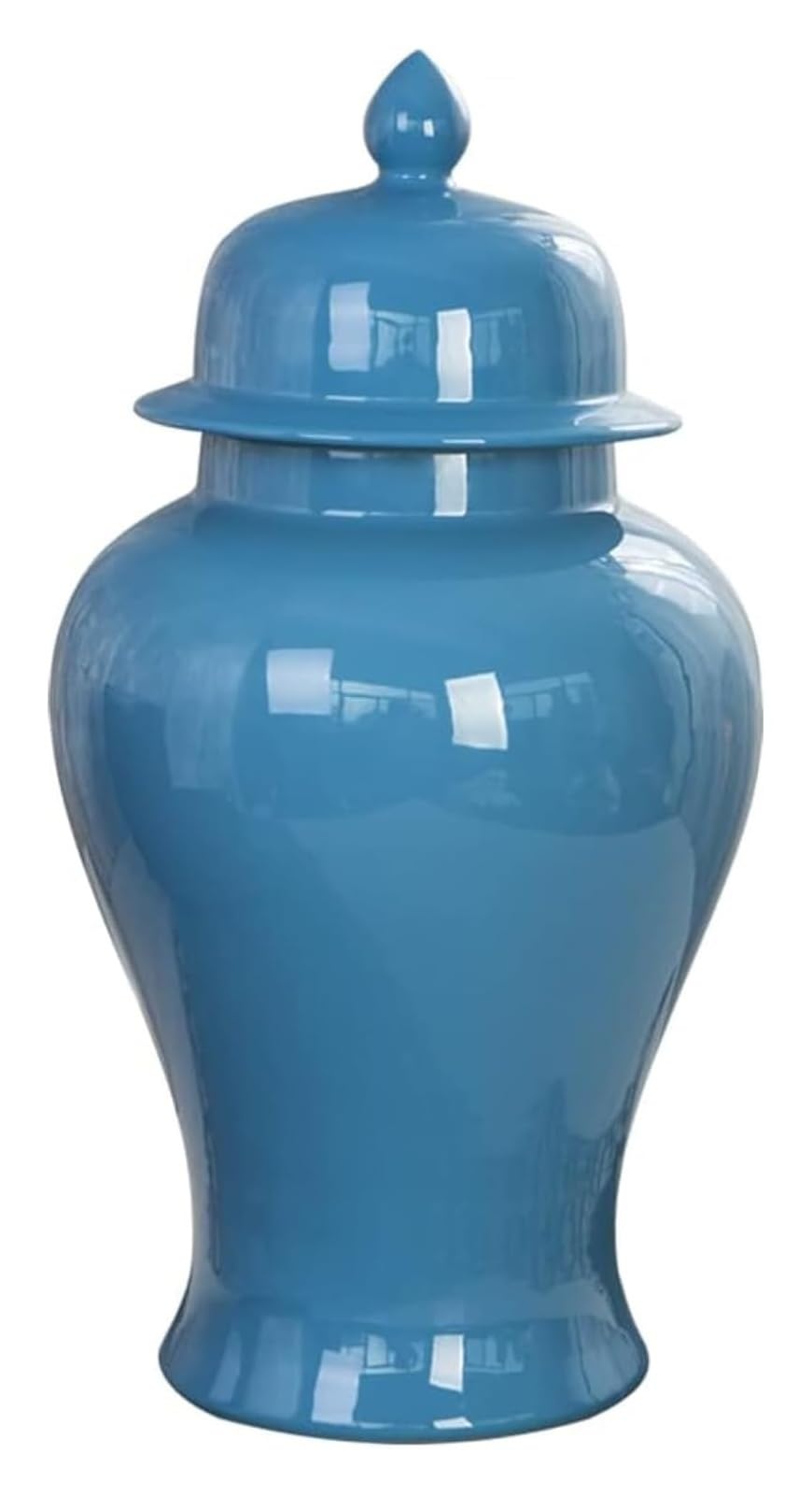 asdchZen Vase Simple Ceramic Ginger Jar Vase With Lid,Blue Large Chinese Antique Porcelain Temple Jars With Lid Centerpiece Floral Arrangement Vase Table Flowerpot Living Room-Large-L,One Color-Large