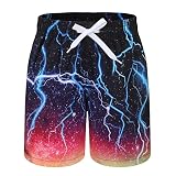 HowJoJo Dinosaurier-Badehose für Kinder, schnelltrocknend, 3D-Druck, Strandshorts, LSF...