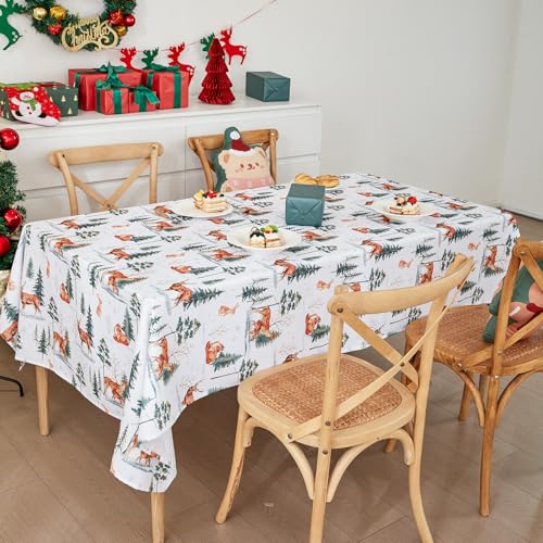 Weihnachtstischdecke, Tischdecke Weihnachten, Weihnachtsdeko Tisch...