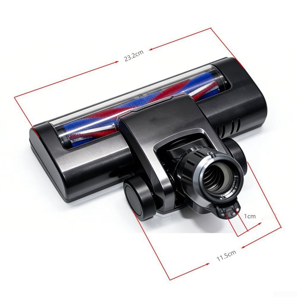 Cepillo eléctrico motorizado para suelo con rodillo antienredos y cerdas suaves compatible con Vactidy y para aspiradoras de mano Blitz para limpieza profunda en suelos duros, alfombras y alfombras