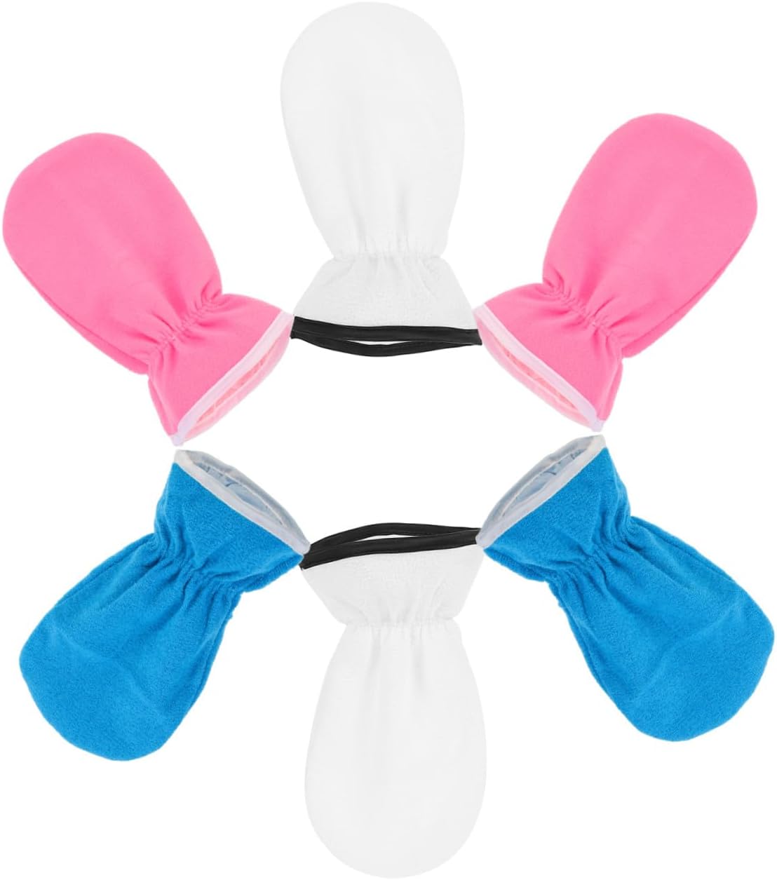 Cabilock 3 Pairs Paraffin Wax Hand Mitts Spa Gloves Moisturizing Hand Care Gloves with Elastic for Women Supple Skin Treatment at Home and Salon