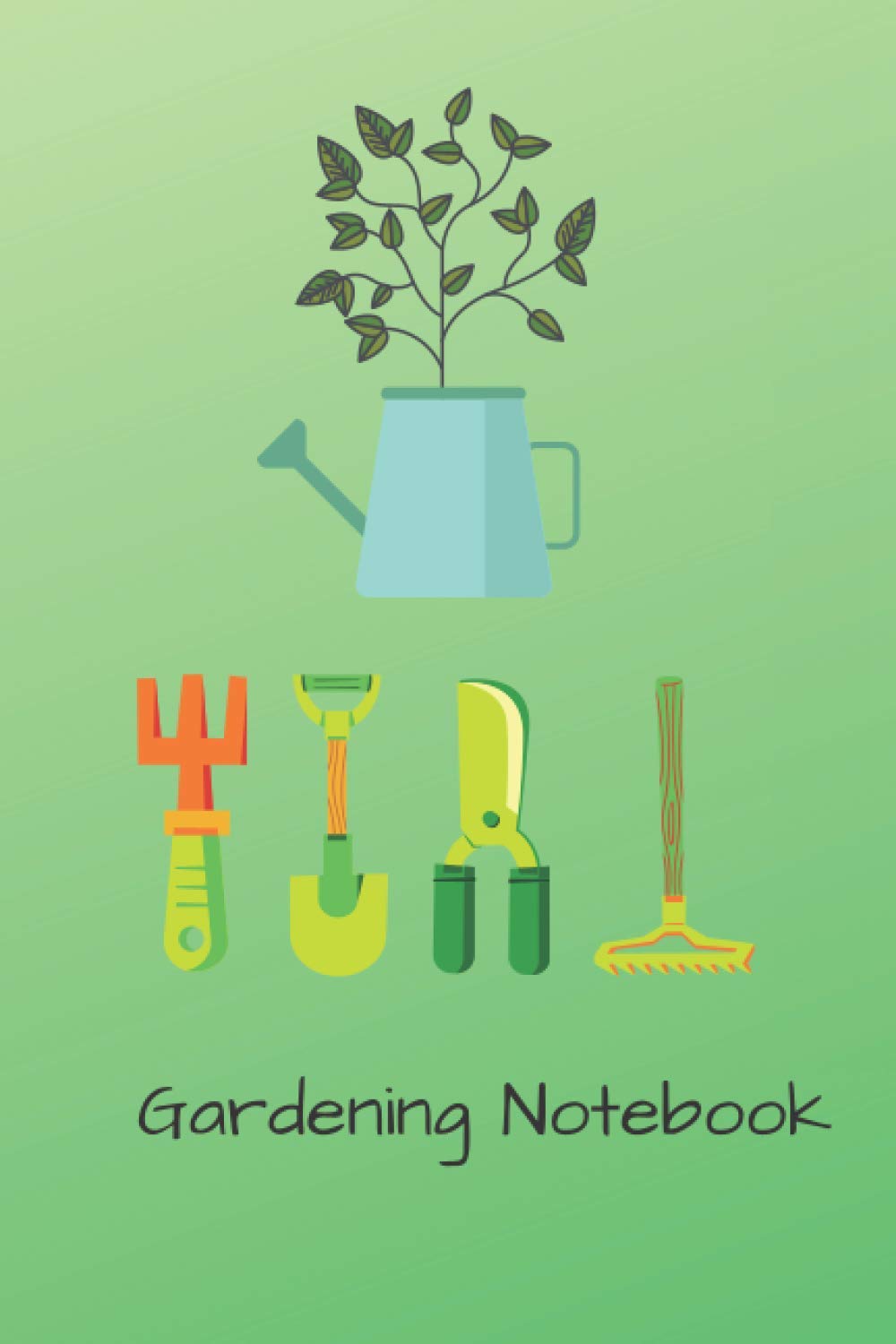 Gardening Notebook: 120 page college ruled blank lined notebook