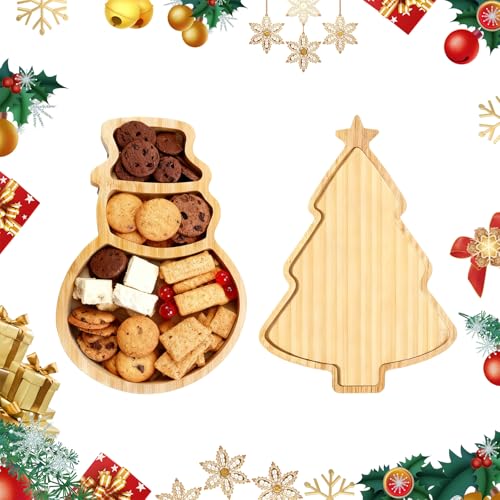 FainFun Christmas Plates, Weihnachtsteller für Süßigkeiten,...