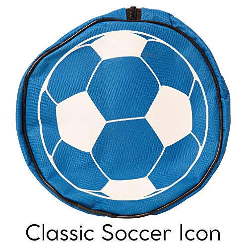 image for Crown Sporting Goods Soccer Gym Bag - Durable Blue Sports Duffel Bag w