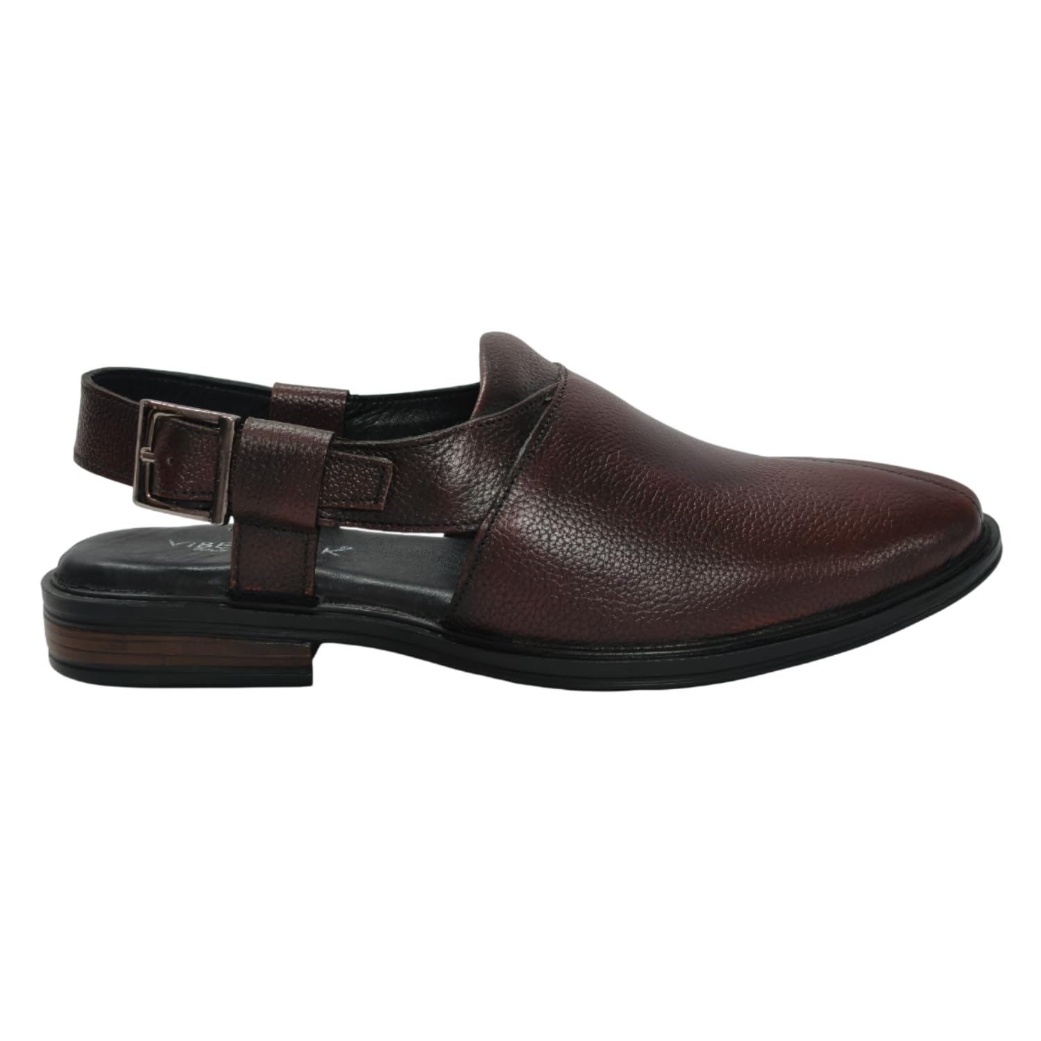 Men’s Ethnic Leather Peshawari Slip-On Shoes | Lightweight Traditional Footwear with TPR Sole | Stylish Wedding, Party-image-9