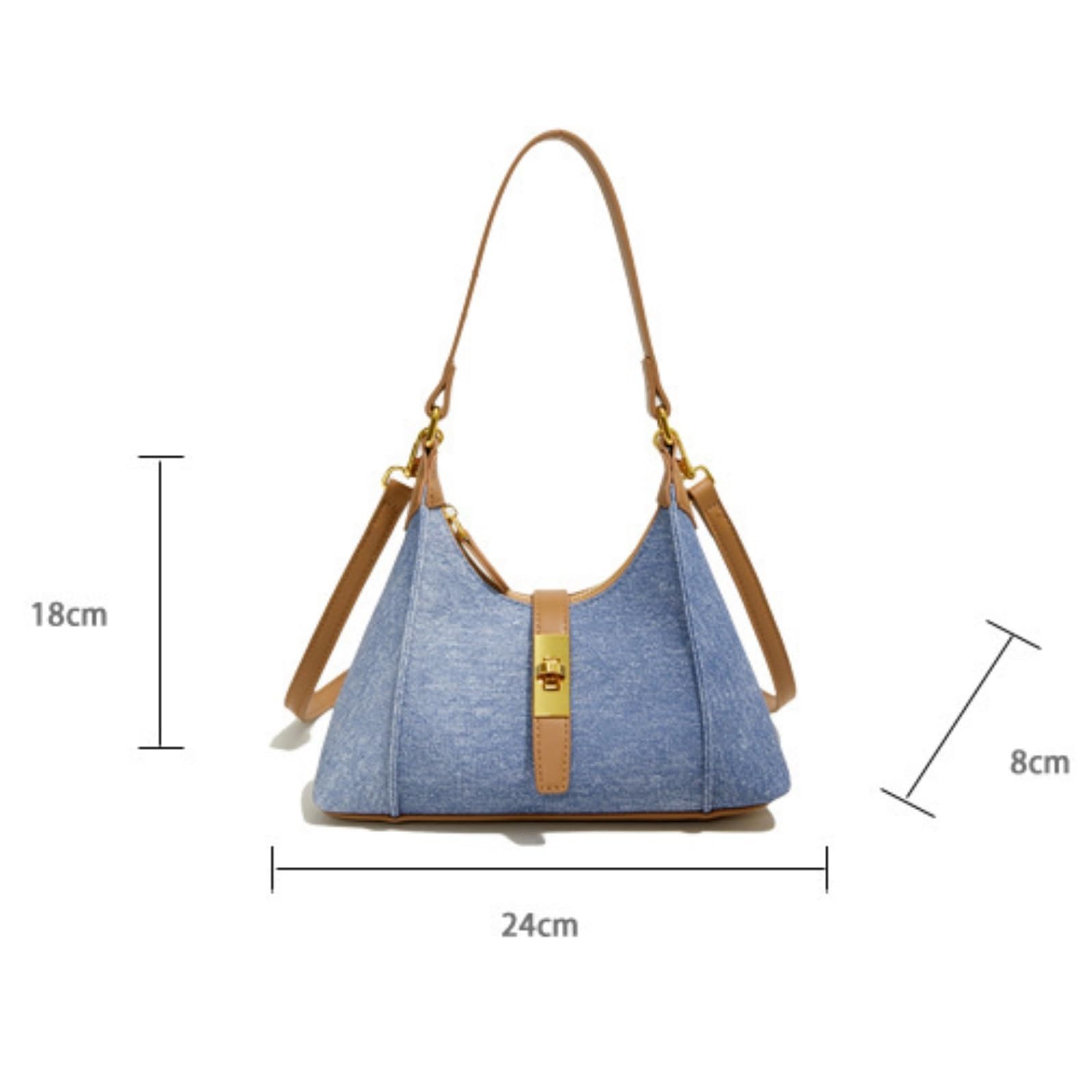 Bolso De Mano Bolso De Mano Con Múltiples Compartimentos, Bandolera, Diseño Bloques Color, Hombro Mujer