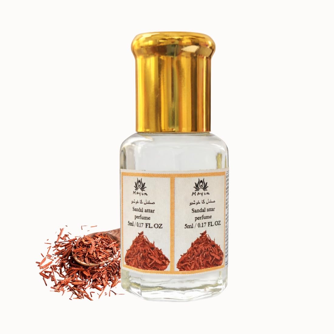Mayin Chandan Attar | Sandal Attar/Ittar/Etra Perfume For Men and Women | Non alcoholic | Best Gifting Long Lasting Luxury Scent Perfume | 5 ml