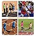 Archerest 4PCS Track Field Relay Baton, Aluminum Alloy Field Race Running Batons Suitable for Outdoor Sports Practice Athlete Tool, Corrosion Resistant Track and Field Equipments