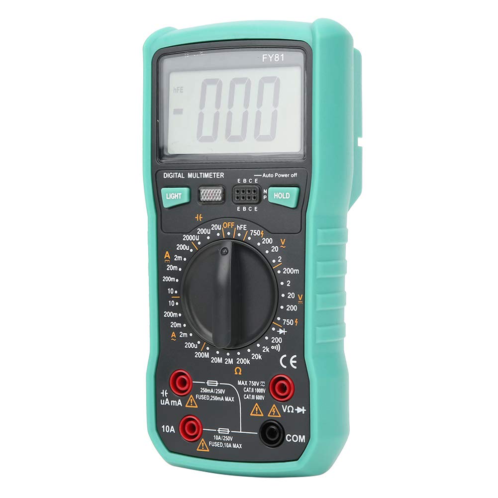 Multimeter, AC DC Multimeter Plastic for Measuring Capacitance for