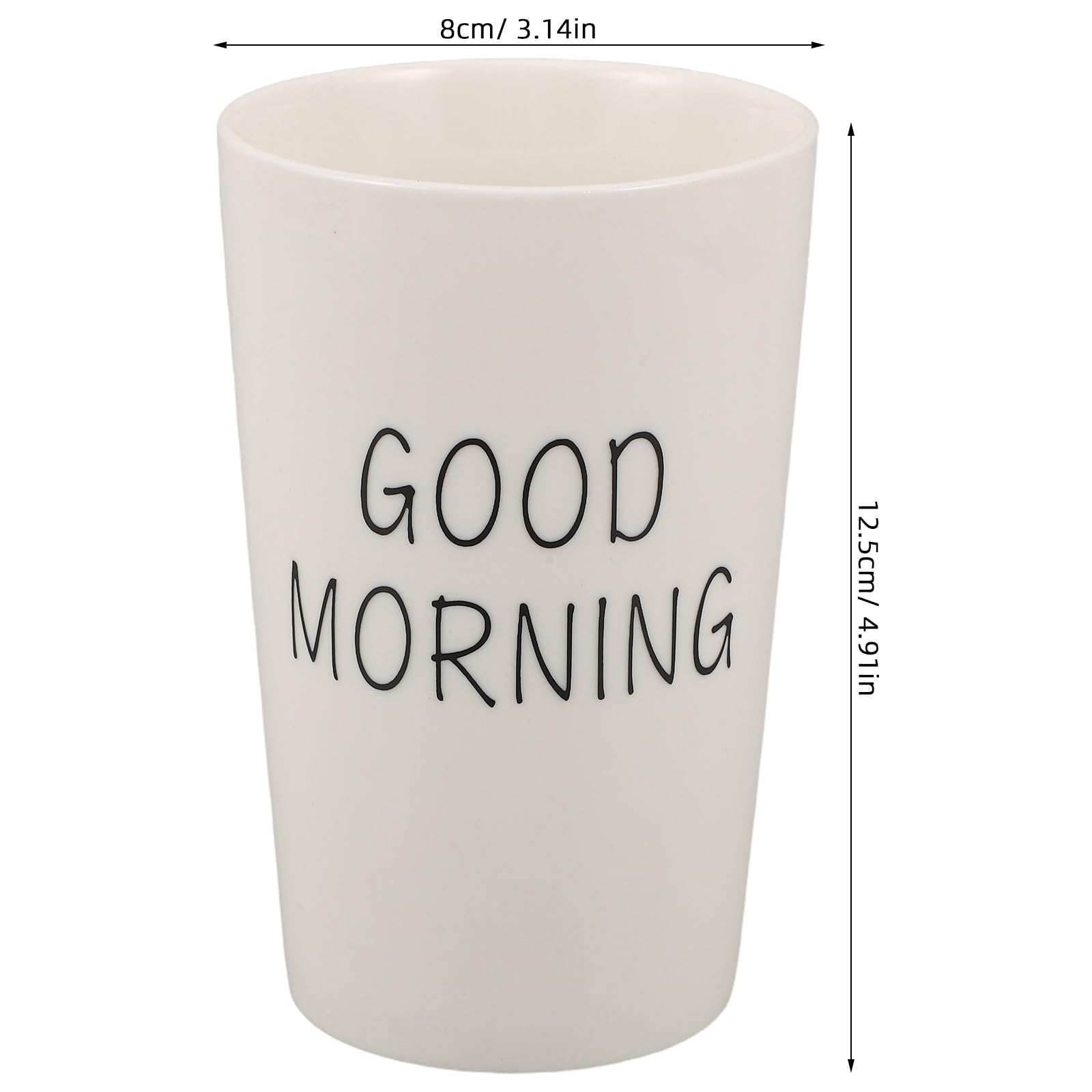 SHINEOFI 2 Piezas Vaso Diseño Simple y Elegante para Baño Estilo Americano de Cerámica de Color Claro Material Resistente y Fácil de Limpiar para Cepillo de Dientes