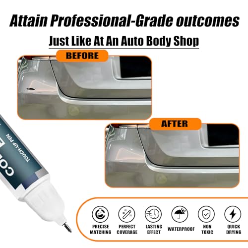 Image of 1D4 Pewter Metallic Touch Up Paint for Toyota, Car Paint Pen Scratch Repair Two-In-One Touch Up Paint, Premium Car Scratch Remover for Deep Scratches