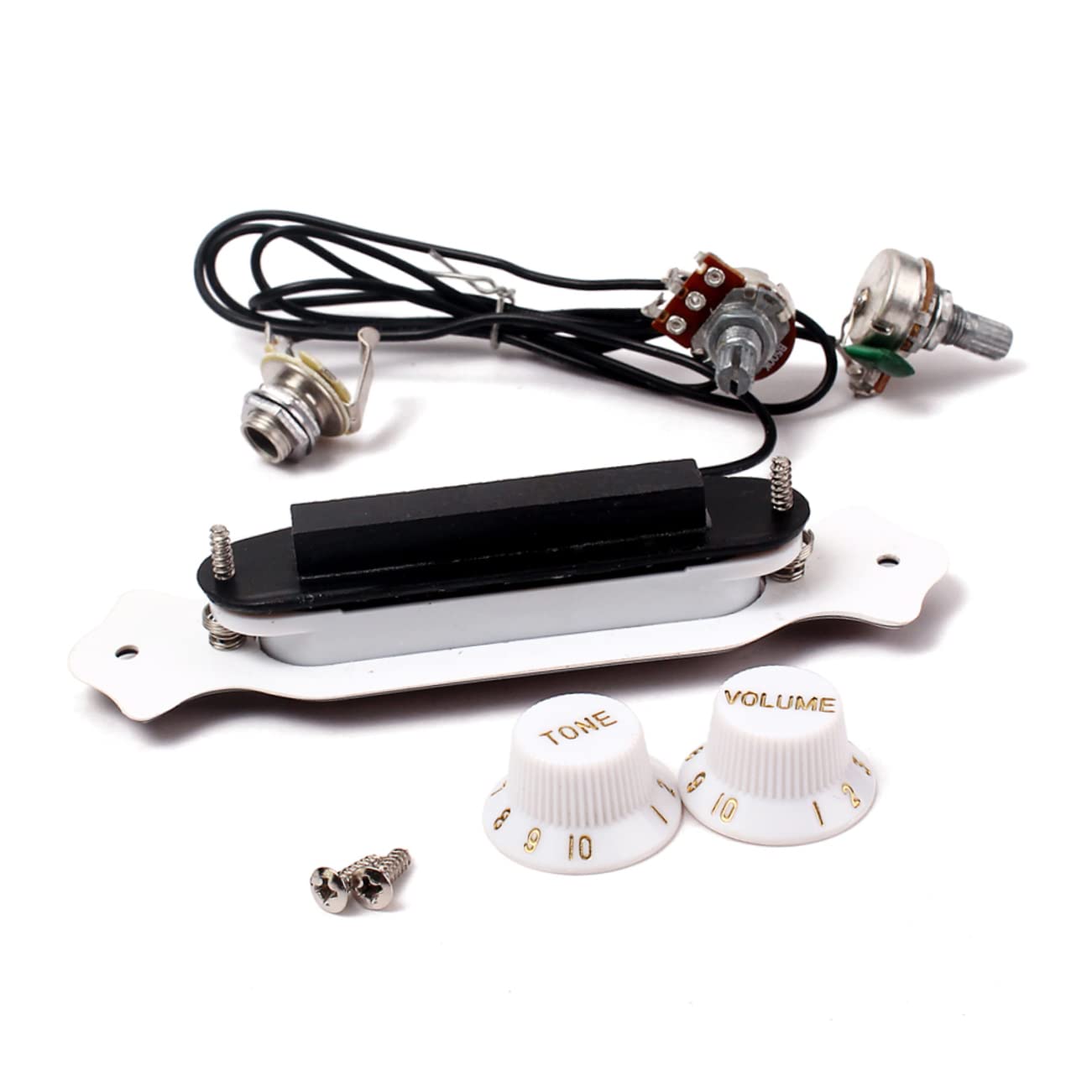 SHOWERORO 3pezzi Pickup Per Chitarra Acustica Corde Metallo e Magnete Sostituzione Per Chitarre Cassa Accessorio Musicale Con Elevata Permeabilità e Leggerezza